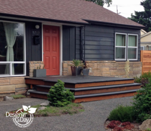 Modern landscape design in Kenton neighborhood Portland Oregon