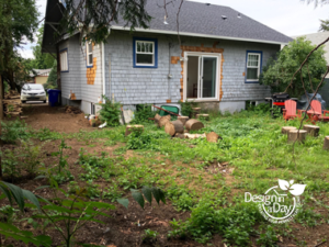 Foster Powell Backyard Before Landscape Design Portland Oregon