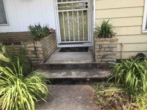 Planters to remove for improving curb appeal in Portland Neighborhood