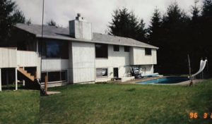 Morris before back yard landscape design 1996