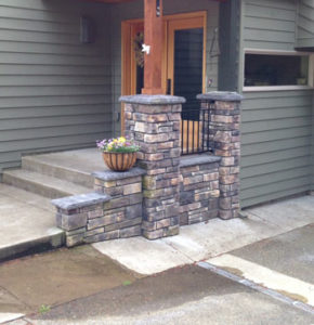 Porch stone work DIY