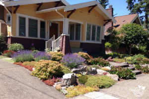 Rose City Park neighborhood of Portland, Residential Landscape design for bungalow 