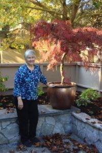 Blog pic Knight in her new courtyard garden Photo Oct 18, 10 30 35 AM